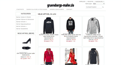 Desktop Screenshot of gruenebergs-mailer.de